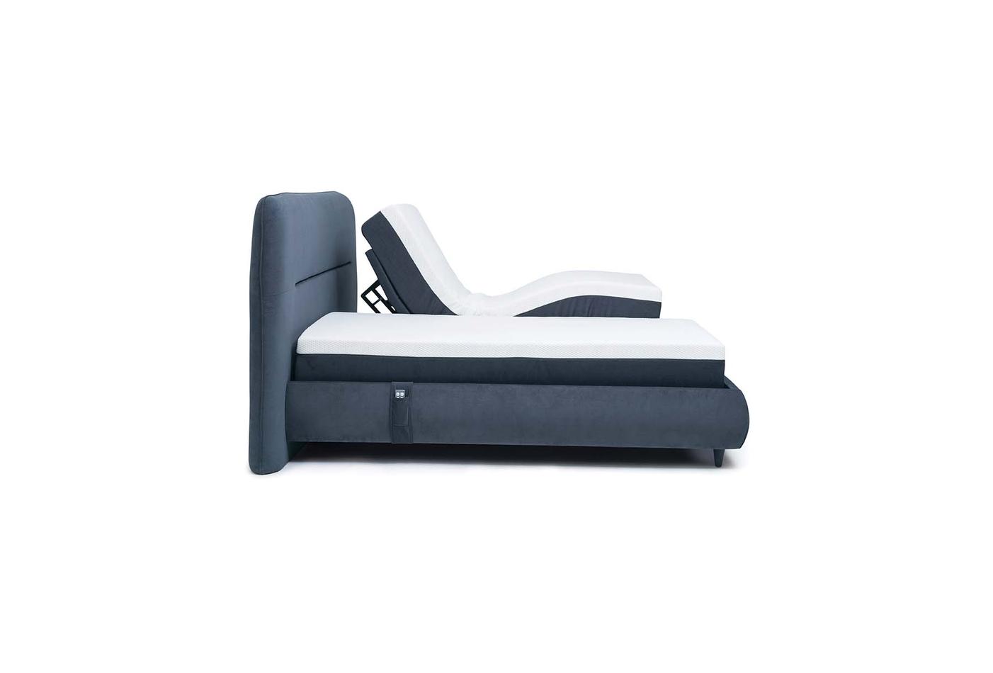 Move-Up Master Adjustable Pocket Spring Mattress with Fabric Bed Frame
