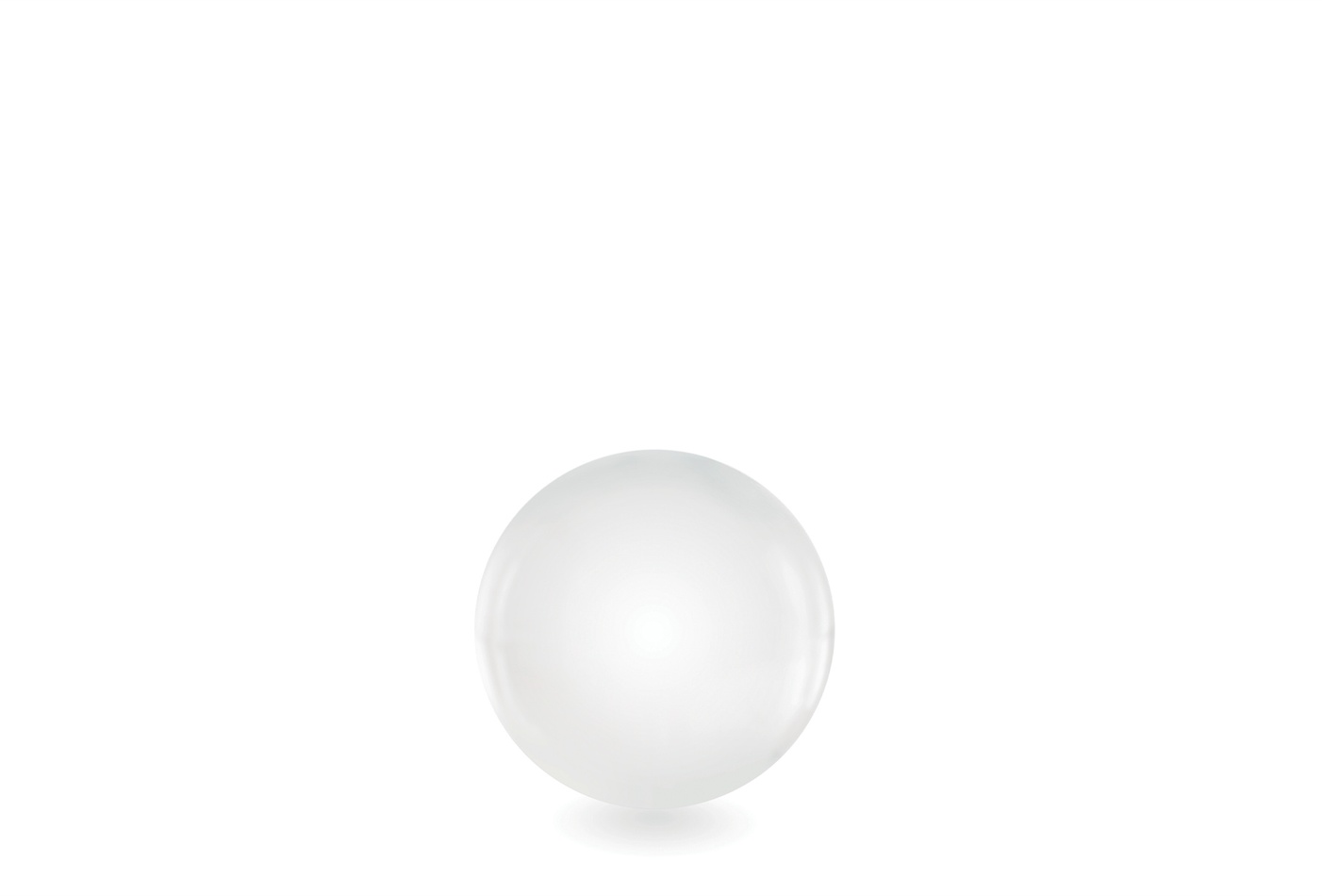 CAM Ball Small Decorative Glass Sphere Minimalist Decor