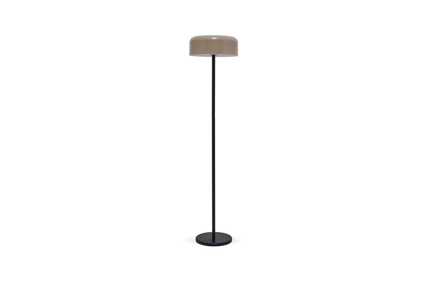Gio Mink Arc Floor Lamp in Contemporary Metal Frame Design