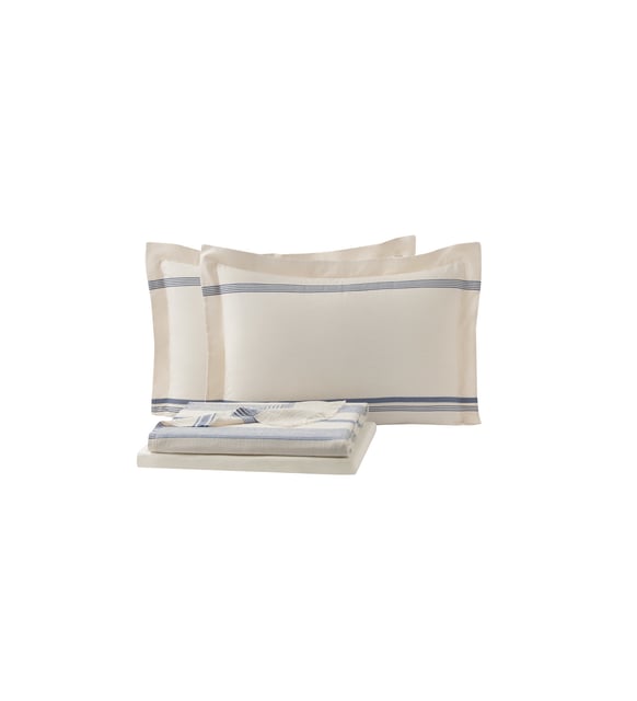 Queen Size Meri Pique Set - Navy