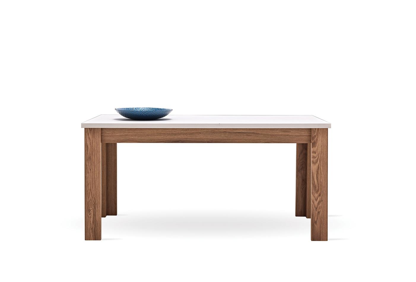 Loreto Modern Industrial Non-Extendable Dining Table 1600x900mm