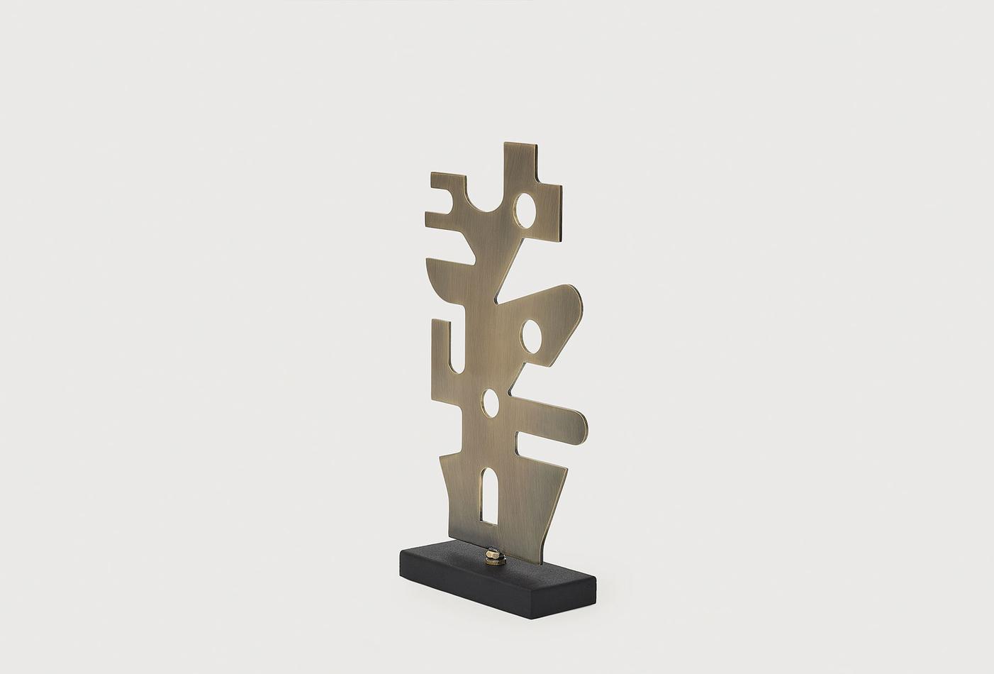 Castor Decorative Object Modern Brass Tabletop Sculpture