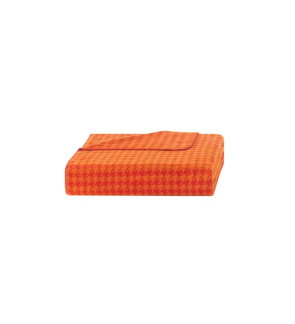 Queen Size Sandro Cotton Blanket - Brick