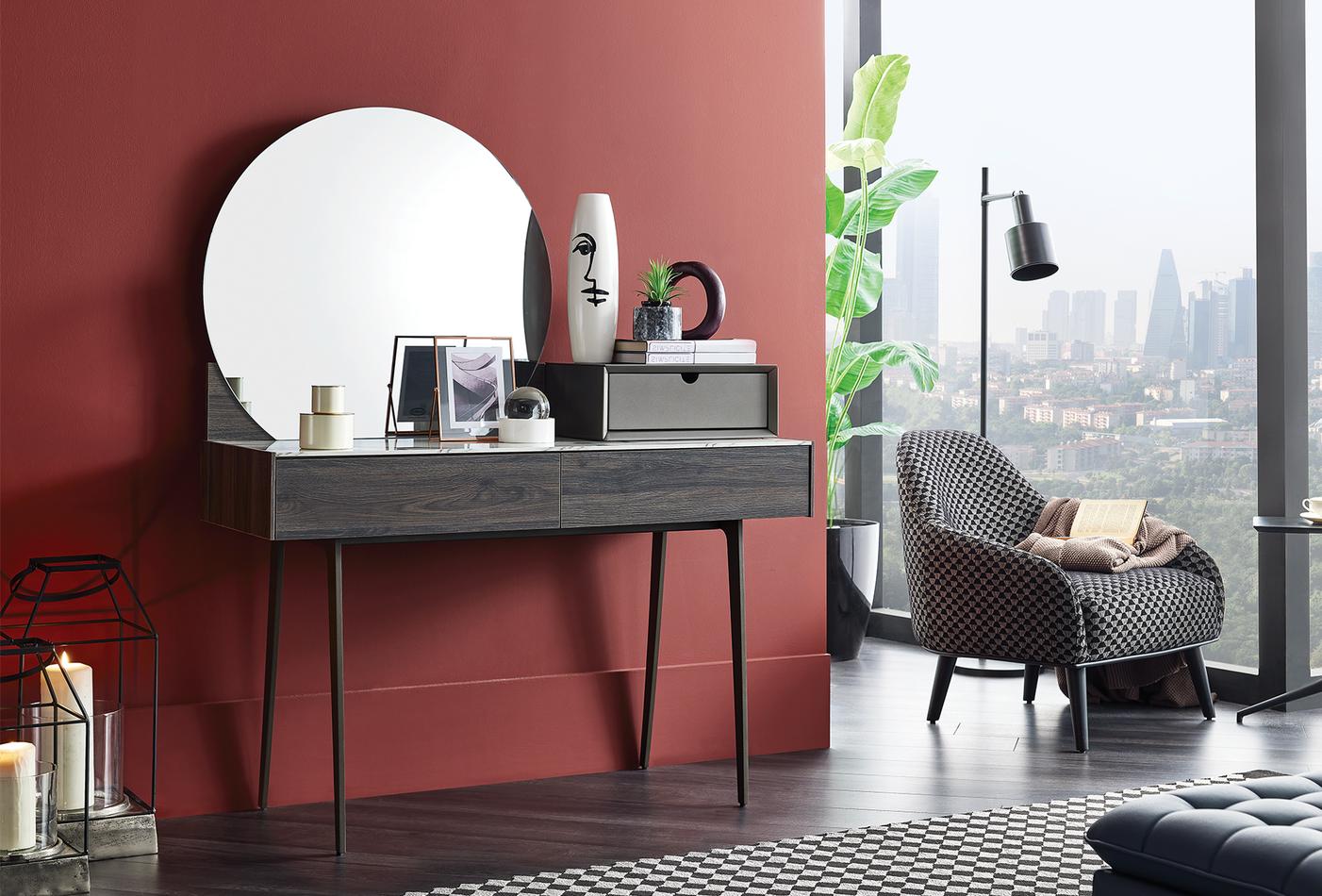 GIORNO VANITY TABLE (WITH MIRROR)
