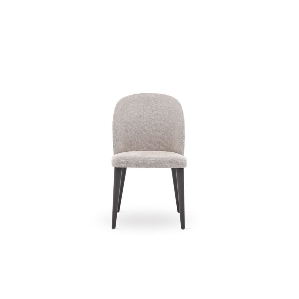 Berta Contemporary Lounge Chair with Fabric Upholstery & Wooden Legs