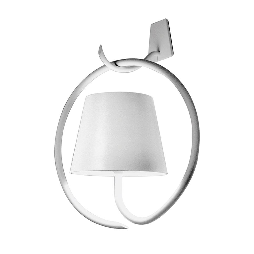 Poldina Wall Lamp with Hook 125x265x200 Matt White