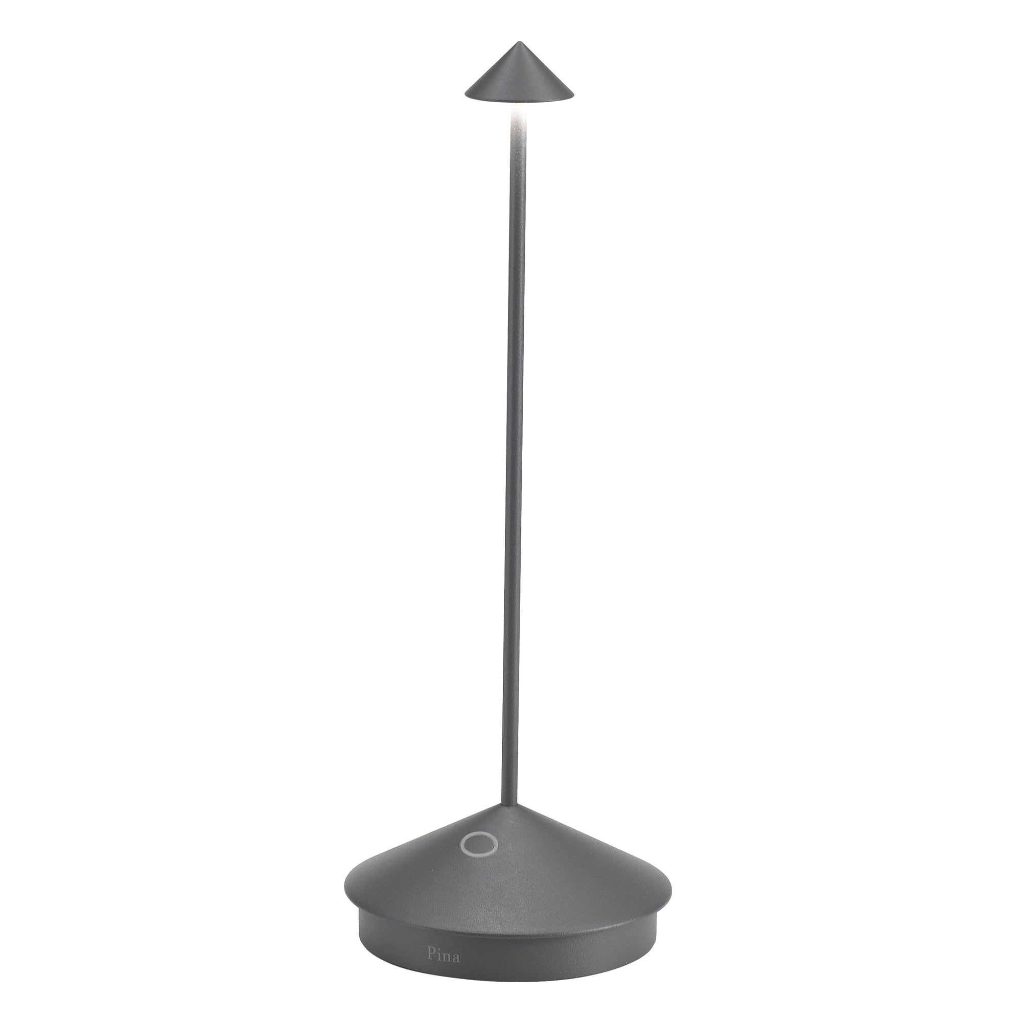 PINA PRO TABLE LAMP Ø.105x290mm. PAINTED DARK GREY 2,2W LED 173lm. NO PLUG