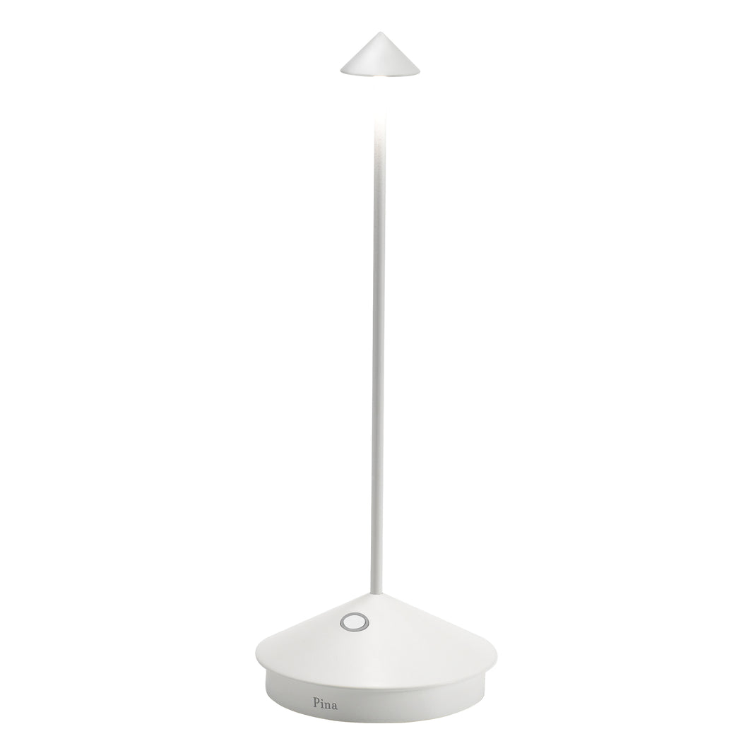 PINA PRO TABLE LAMP Ø.105x290mm. PAINTED MATT WHITE 2,2W LED 173lm.