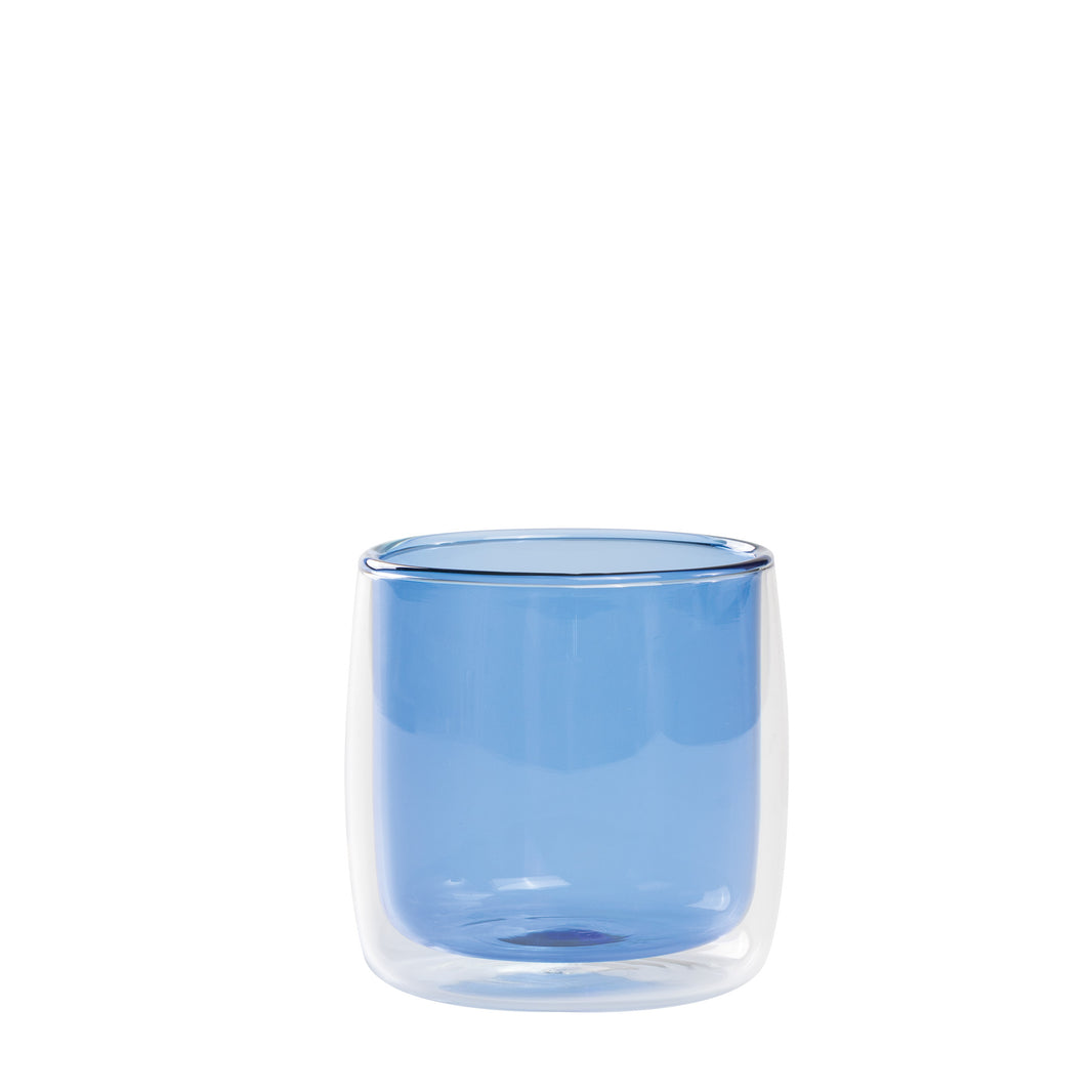 Bilia Double Glazed Tumbler Clear/Light Blue Ø.90x90mm. CL.32,5