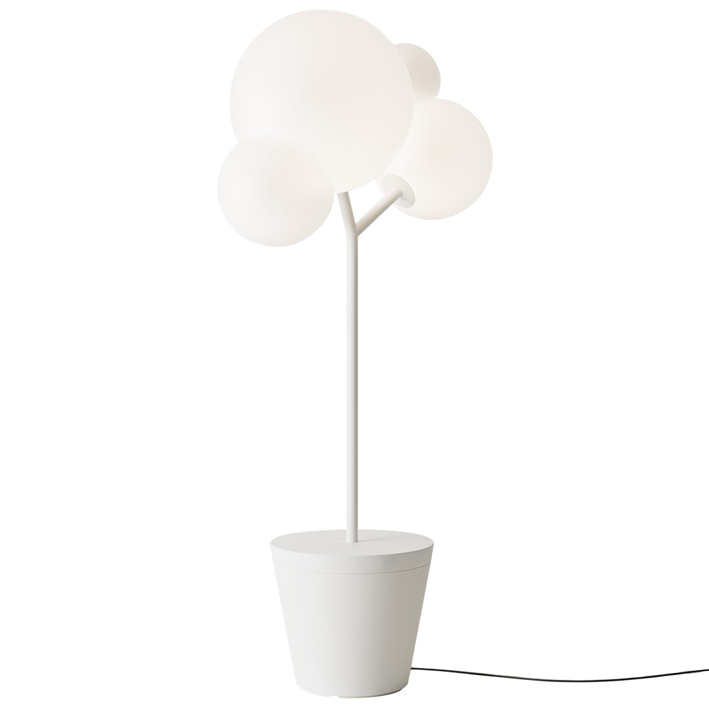TREE OF LIGHT FLOOR LAMP 895x500x1850mm. 2xE27 max.70 W. WHITE, WHITE DIFFUSER - BULBS INCLUDED