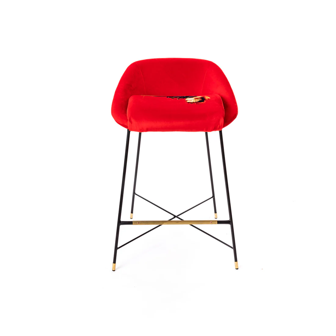 Toiletpapercm Revolver Padded Metalstool Stool