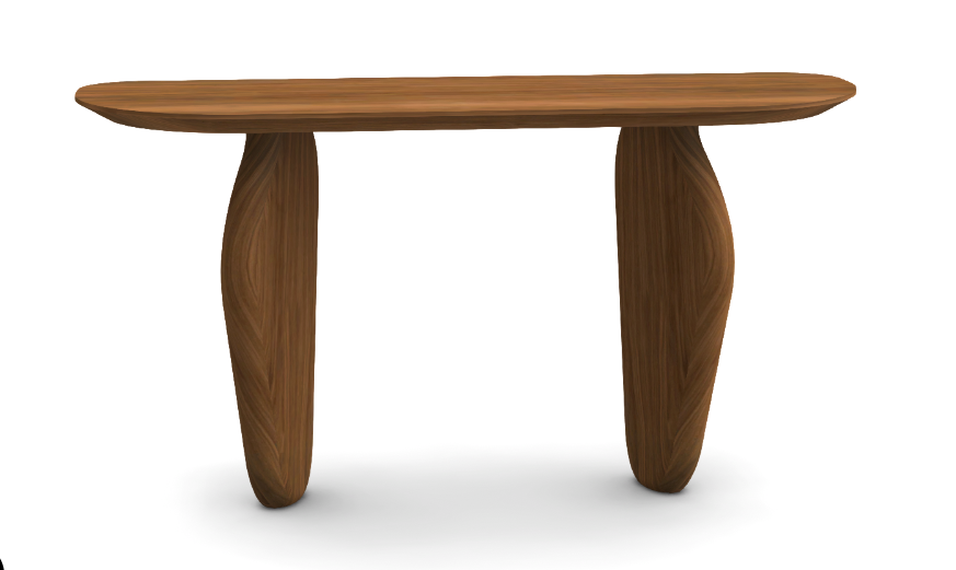 CONSOLE IN WALNUT 180X45X75