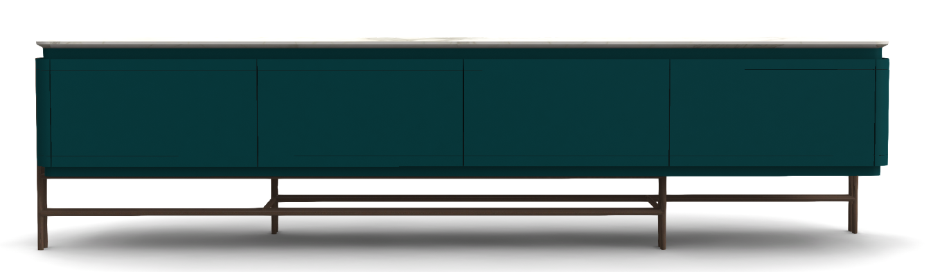 LOWBOARD C39 CALACATTA ORO CERAMIC TOP 224X50X61