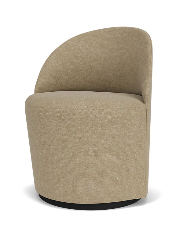 Tearoom Club Chair, Swivel With Return Boucle 02