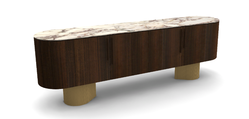 DAKRY SIDEBOARD CABINET CERAMIC TOP 240X50X78
