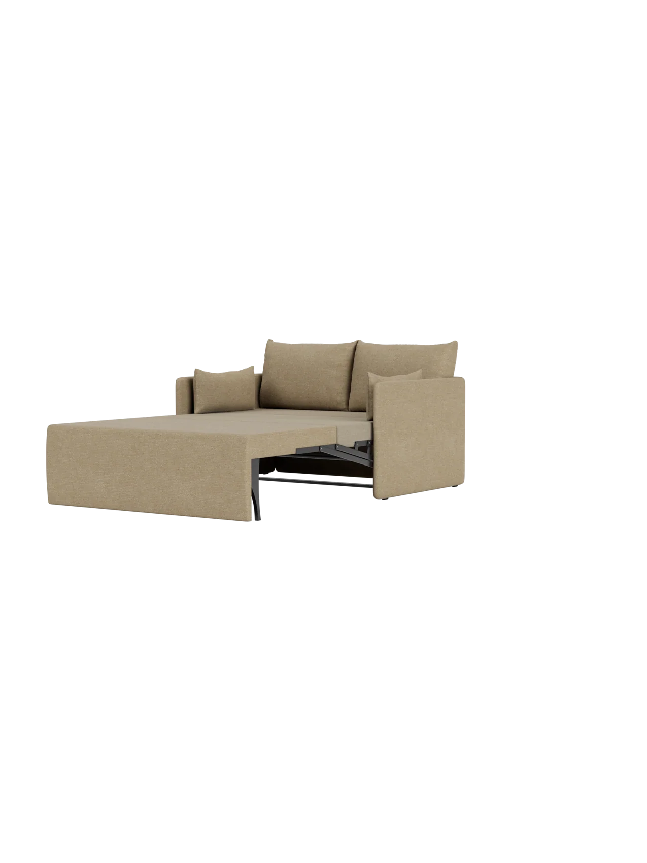 Offset Sofa Bed 2 Seater Boucle 02